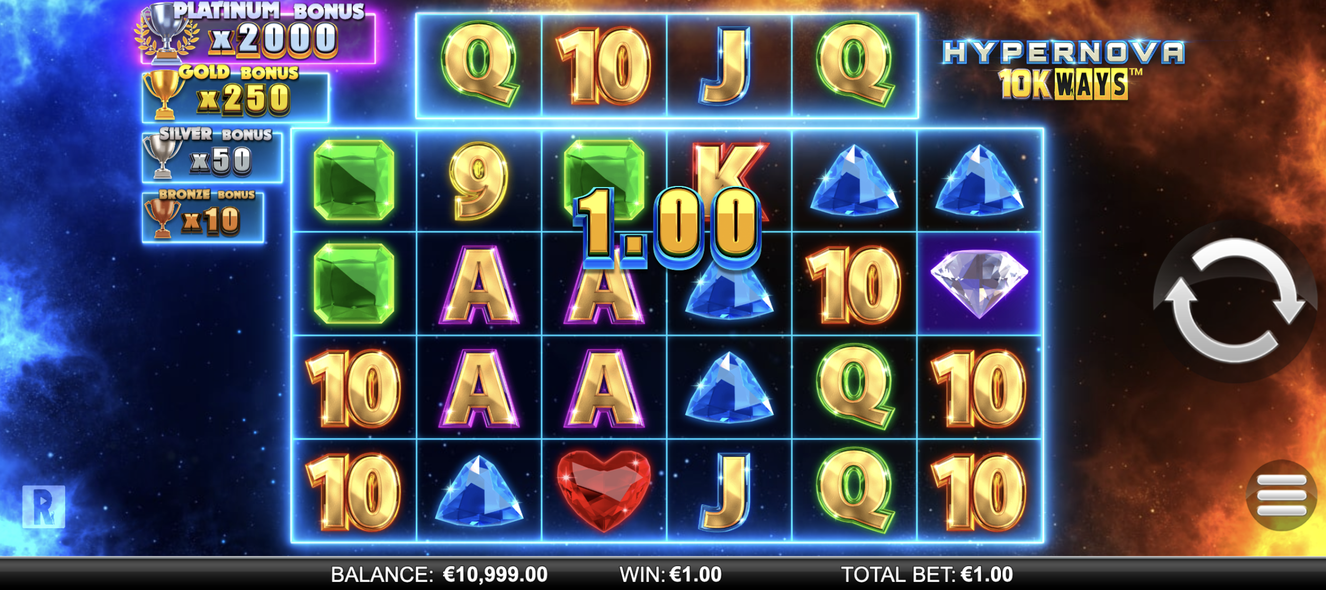 Hypernova 10k Ways Win - partycasino