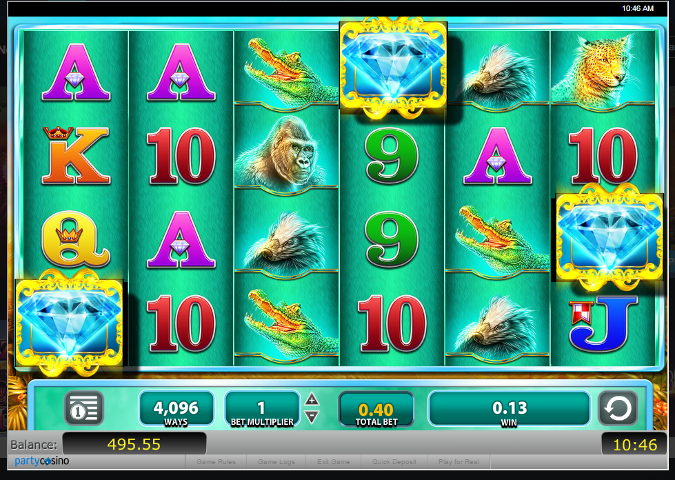 Raging Rhino Bonus - partycasino