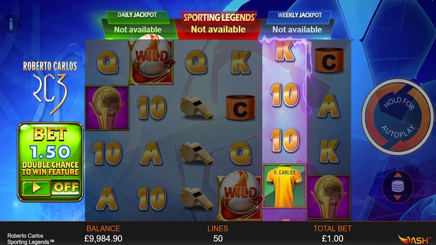Sporting Legends Roberto Carlos Bonus Eng - partycasino