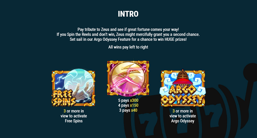 Will Of The Gods Feature Symbols - partycasino