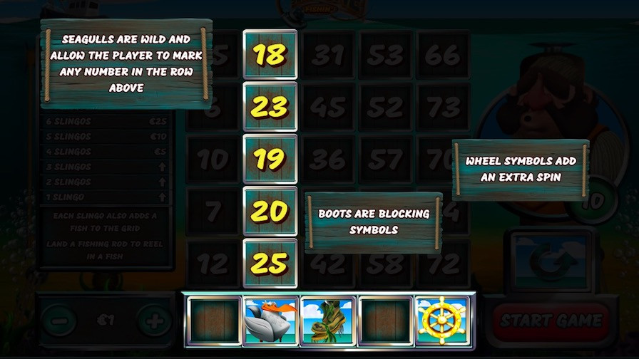 Slingone Fishin Feature Symbols - partycasino
