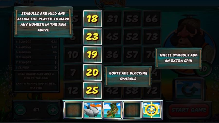 Slingone Fishin Feature Symbols - partycasino