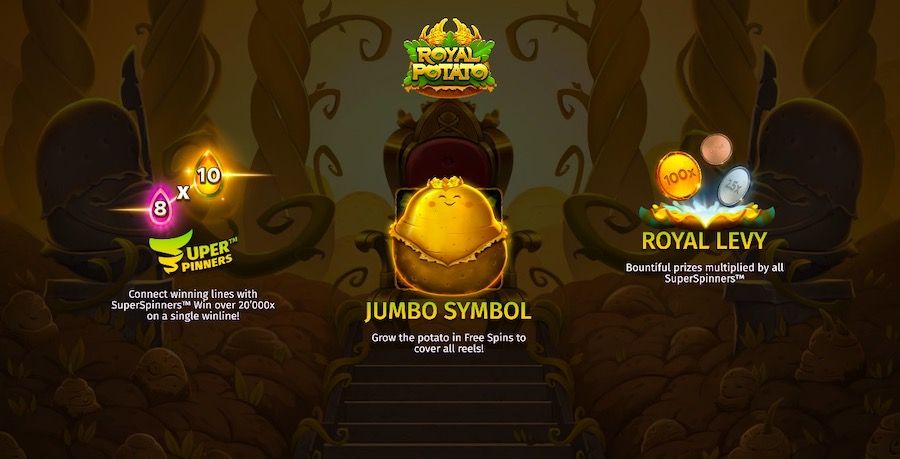 Royal Potato Feature Symbols - partycasino