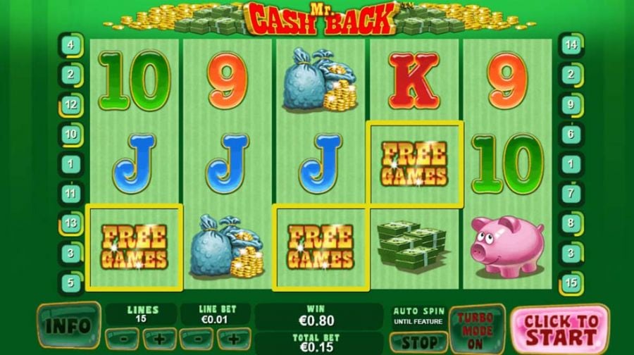 Mr Cash Back Bonus - partycasino