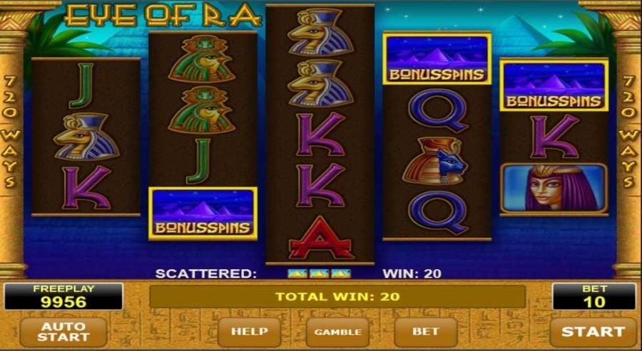 Eye Of Ra Bonus - partycasino