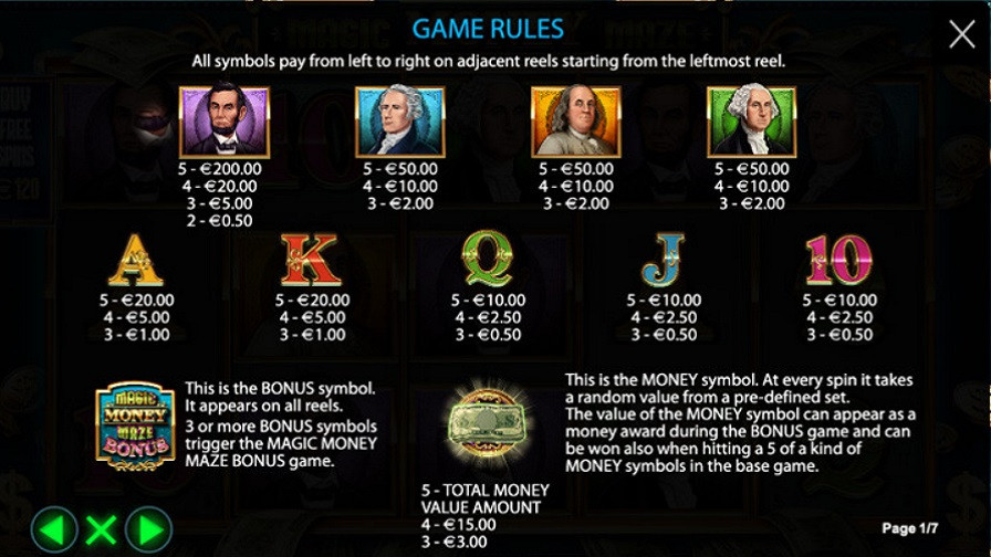 Magic Money Maze Feature Symbols Amended - partycasino