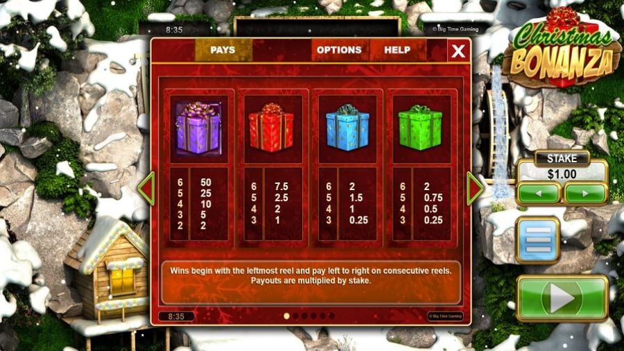 Christmas Bonanza Feature Symbols Eng - partycasino