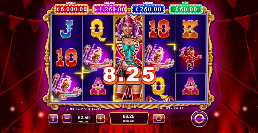 Mega Fire Blaze Big Circus Bonus - partycasino