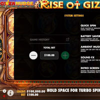 Rise Of Giza Powernudge Bet - partycasino