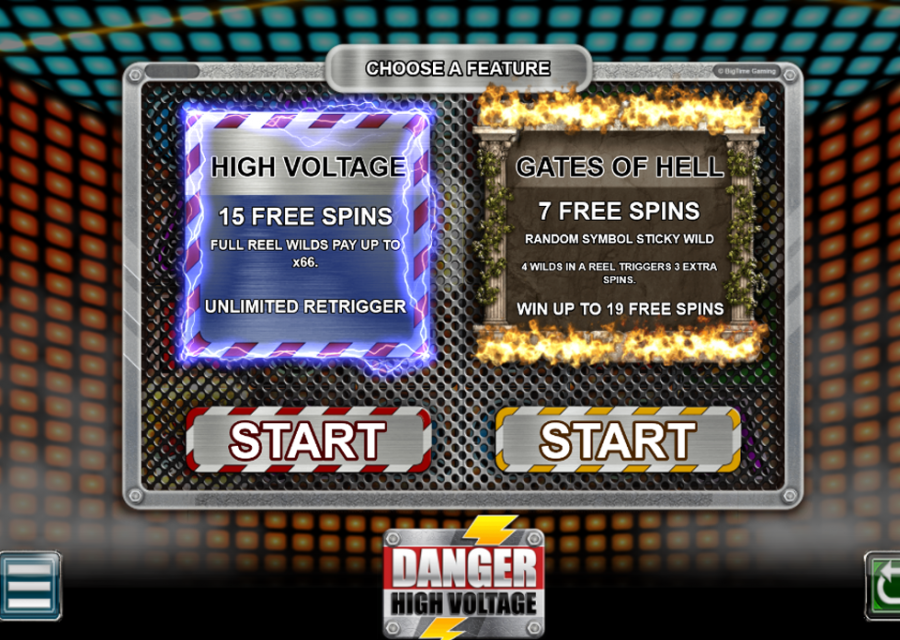 Danger High Voltage Bonus Choice - partycasino
