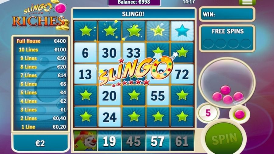 Slingo Riches Bonus - partycasino