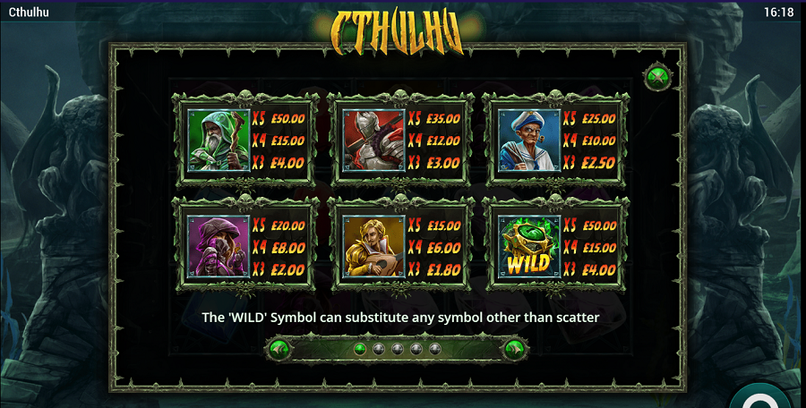 Cthulhu Feature Symbols - partycasino