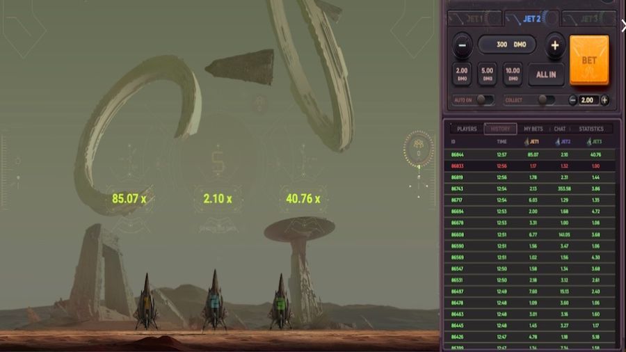 Jetx 3 Statistics - partycasino