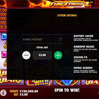 Fire Strike 2 Bet - partycasino