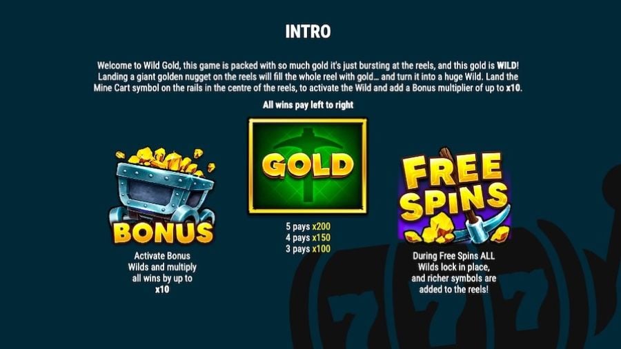 Wild Gold Feature Symbols - partycasino