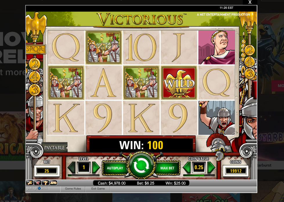 Victorious Wild - partycasino