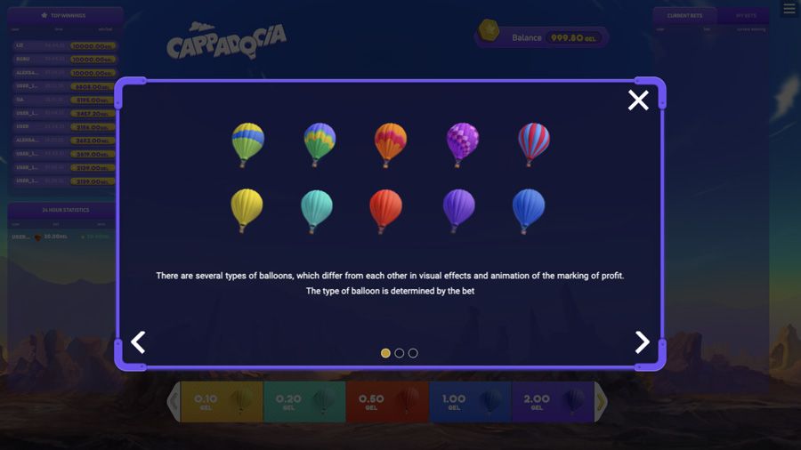 Cappadocia Symbols - partycasino