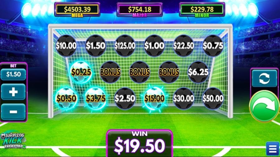 Winning Kick Luckytap Bonus - partycasino