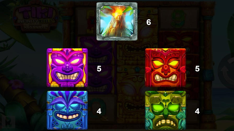 Tiki Infinity Reels Megaways Feature Symbols Eng - partycasino