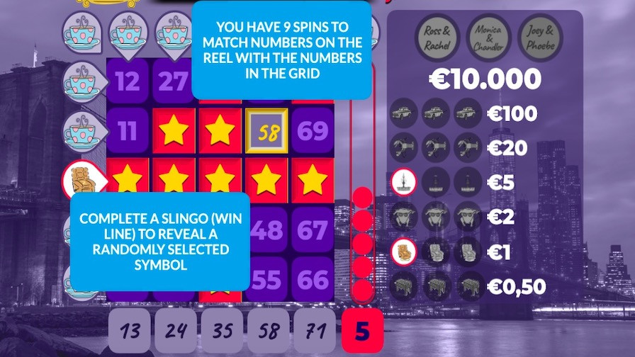 Slingo Friends Featured Symbols - partycasino