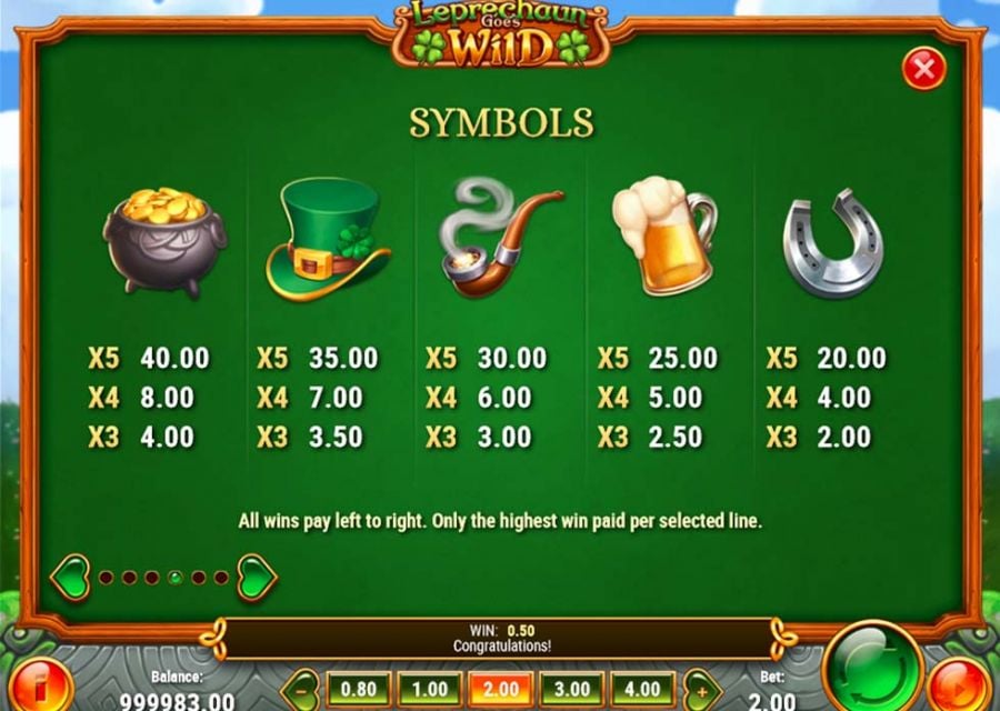 Leprechaun Goes Wild Feature Symbols - partycasino