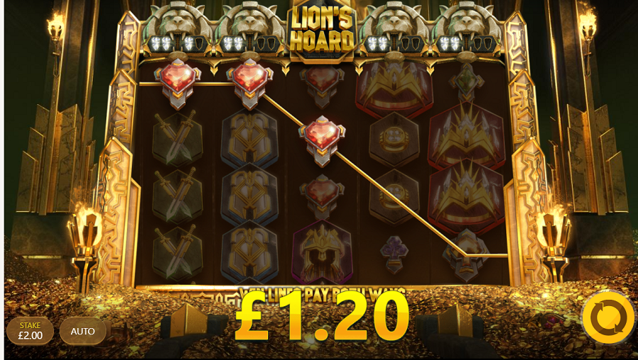 Lions Hoard Bonus - partycasino