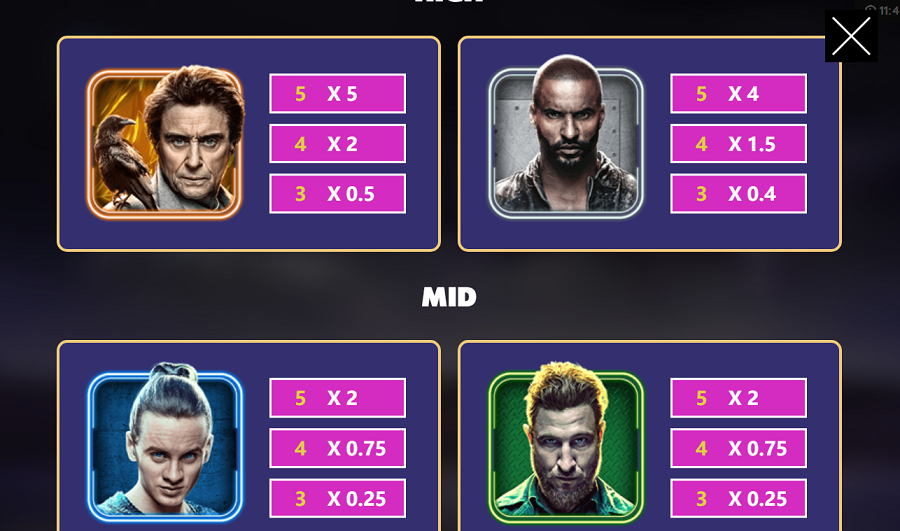 American Gods Feature Symbols - partycasino