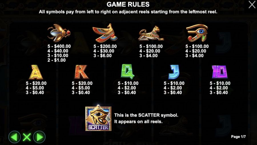 Fish Eye Symbols Eng - partycasino