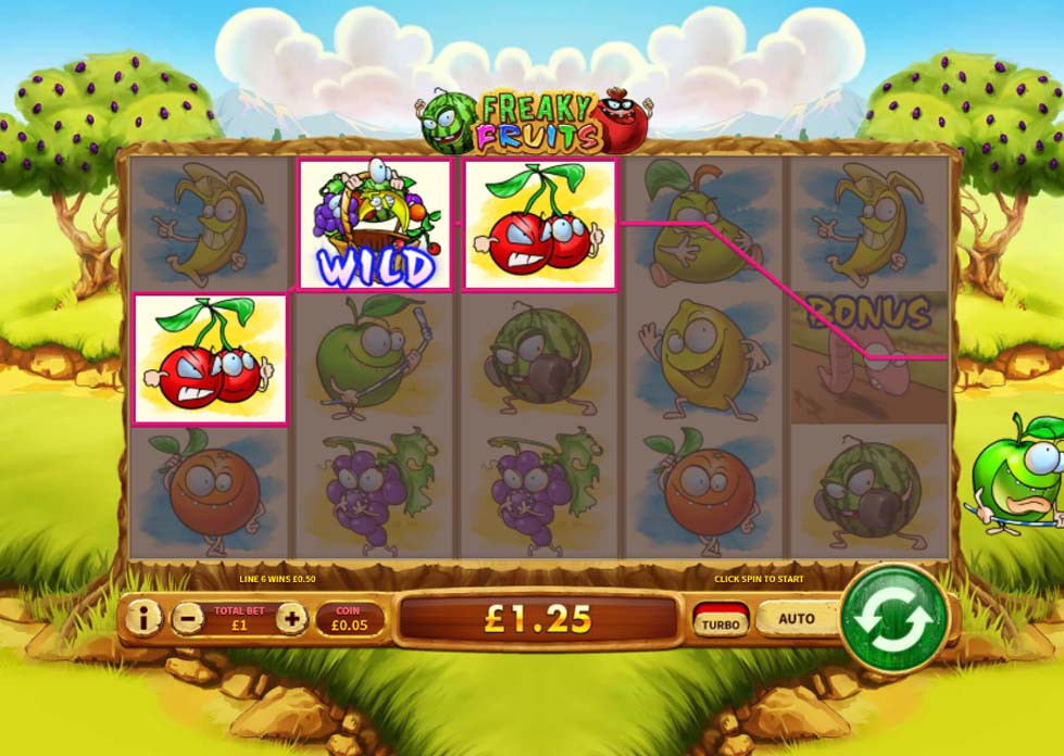 Freaky Fruits Win - partycasino
