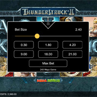 Thunderstruck 2 Mega Moolah Bet - partycasino