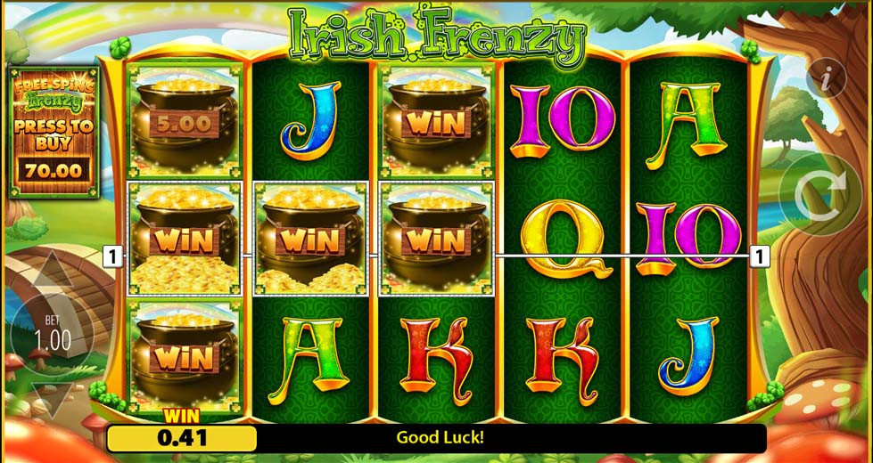 Irish Frenzy Win - partycasino