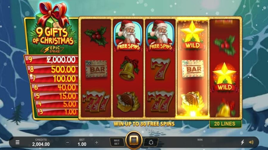 9 Gifts Of Christmas Bonus Eng - partycasino