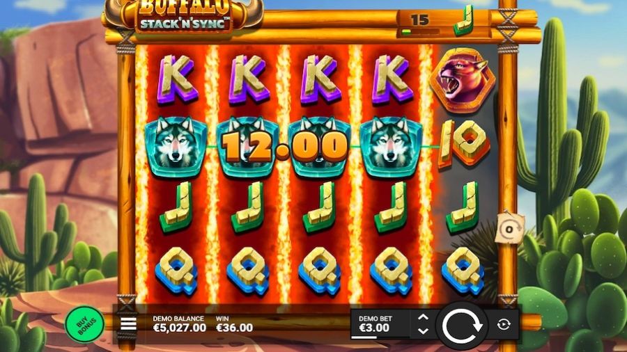 Buffalo Stack N Sync Bonus - partycasino