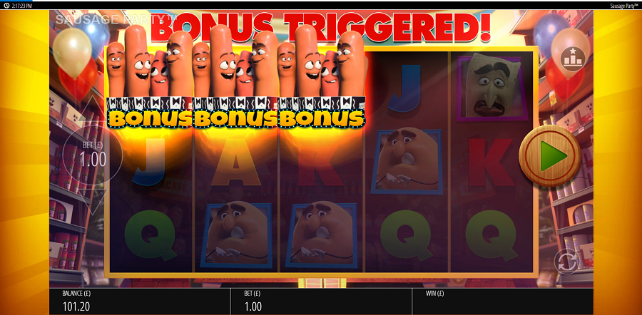 Sausage Party Bonus - partycasino