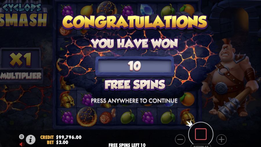 Cyclops Smash Bonus - partycasino