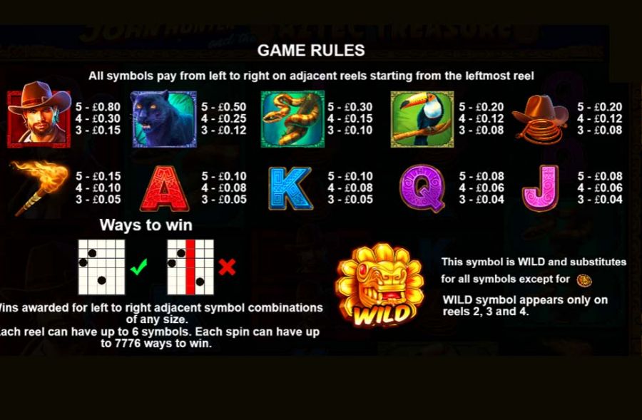 John Hunter Featured Symbols - partycasino