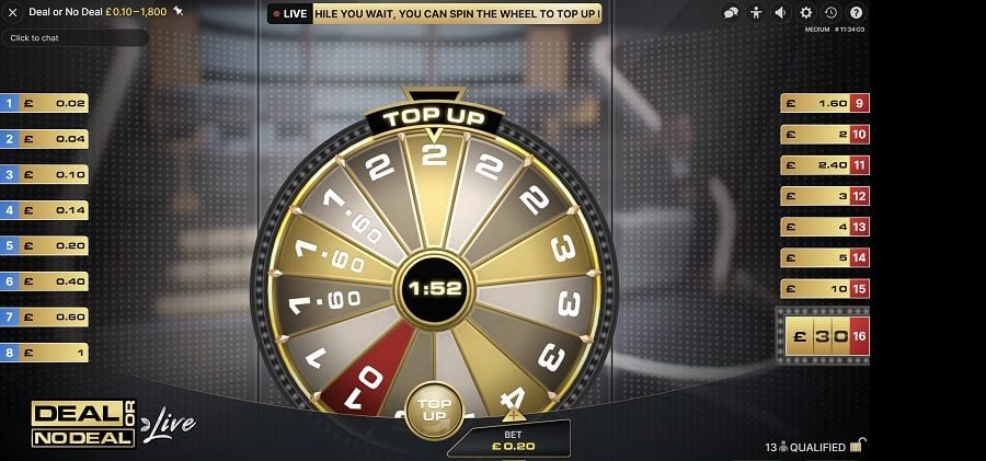 Deal Or No Deal Live Qualified - partycasino