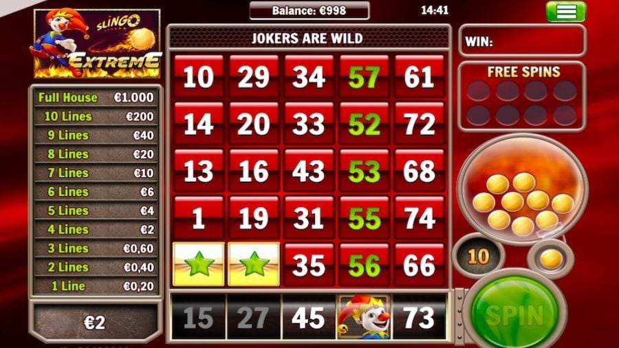 Slingo Extreme En Slot - partycasino