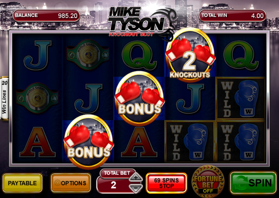 Mike Tyson Bonus - partycasino