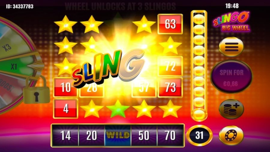 Slingo Big Wheel Bonus - partycasino