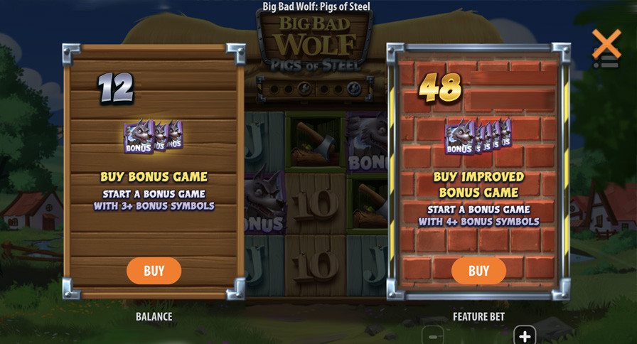 Big Bad Wolf Pigs Of Steel Symbols - partycasino