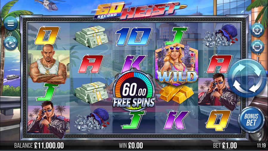 60 Second Heist Slot - partycasino