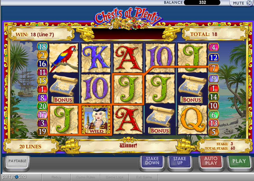 Chests Of Plenty Slot Bonus - partycasino
