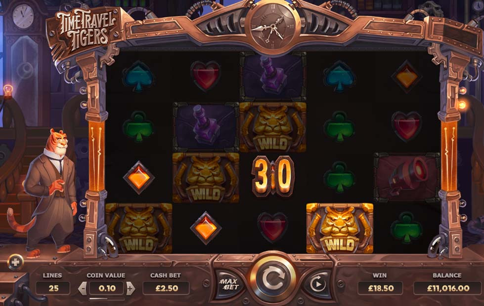 Time Travel Tigers Image - partycasino
