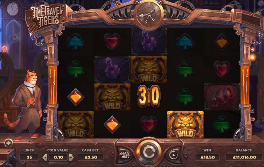 Time Travel Tigers Image - partycasino