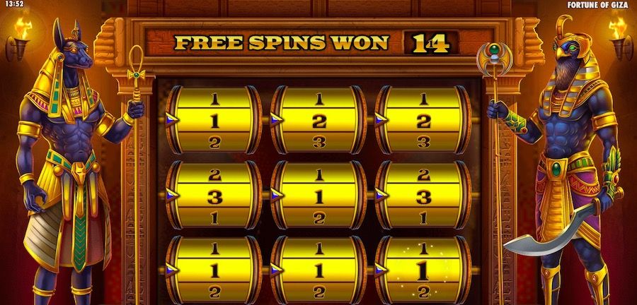 Fortune Of Giza Bonus Game - partycasino