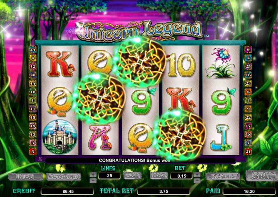 Unicorn Legend Bonus - partycasino