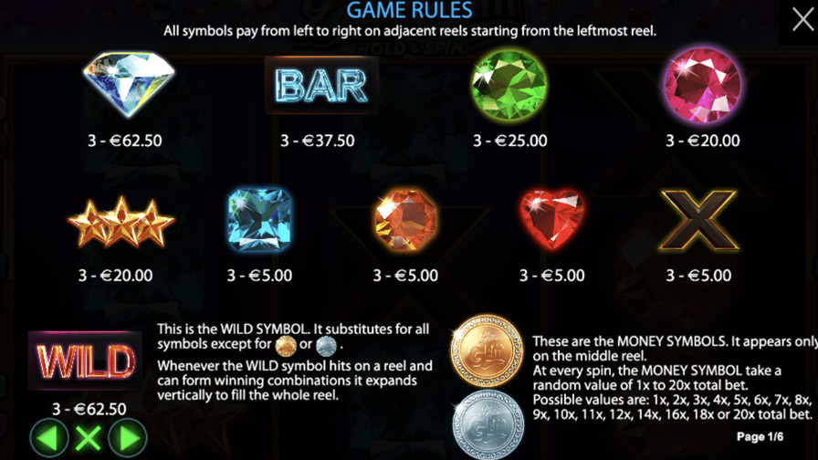 Little Gem Hold Spin Symbols Eng - partycasino