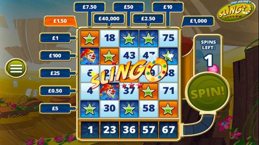 Slingo Big Money Bonus - partycasino