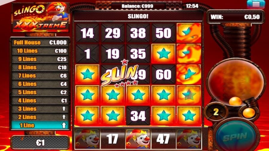 Slingo Xxxtreme Bonus - partycasino
